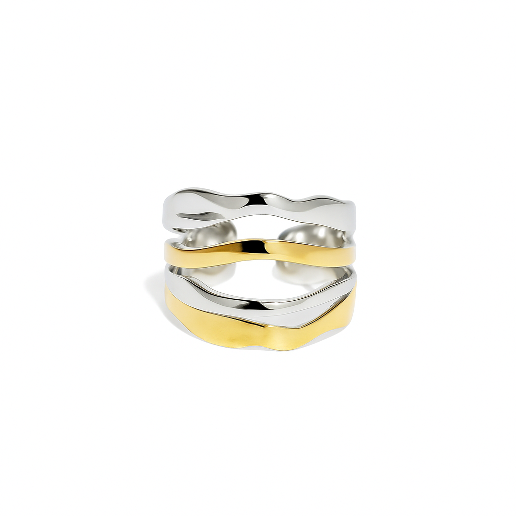 Wave Stack Ring