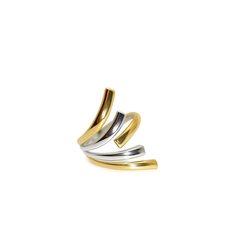 Spiral Curve Ring