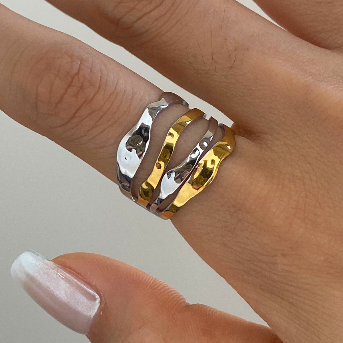 Wave Stack Ring