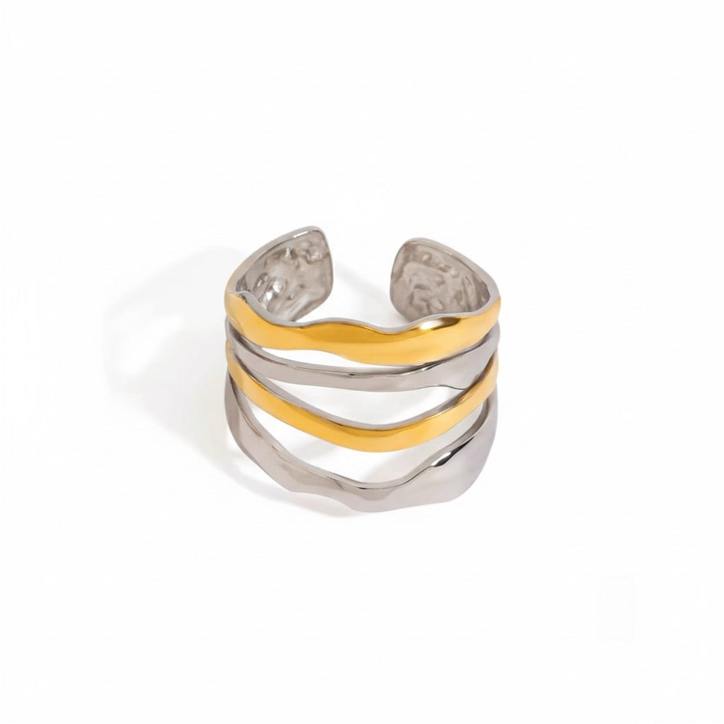 Wave Stack Ring